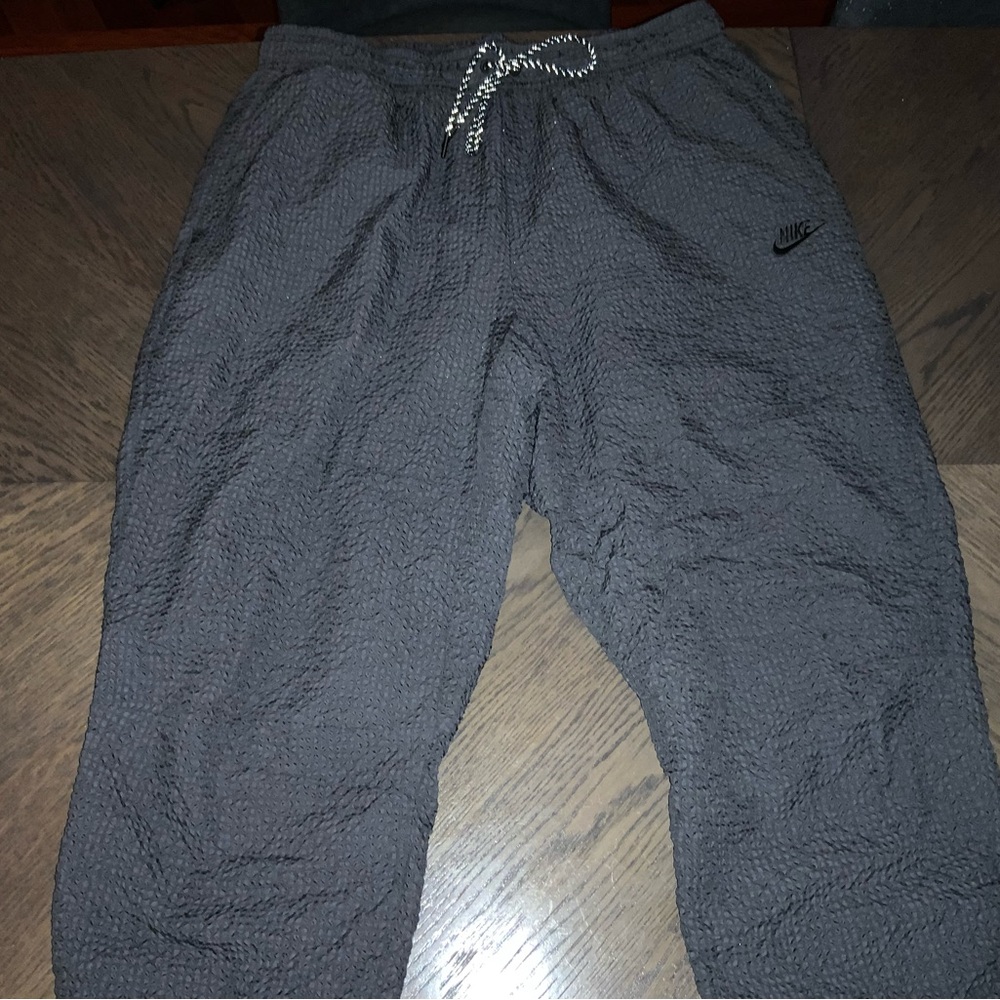 Nike Charcoal Gray Nylon Sweatpants